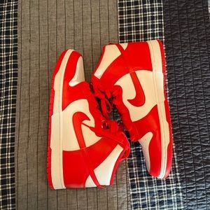 Men’s Nike Dunk (High), University Red, Size 12, Excellent condition
